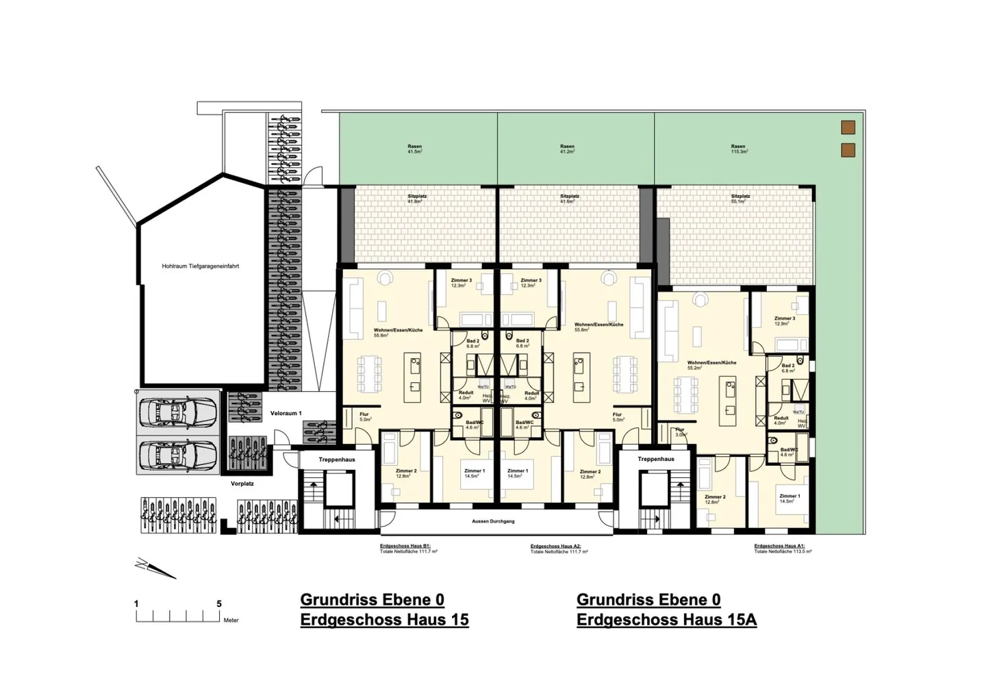 «WOHNEN AN PERFEKTER ZENTRUMSLAGE; 4 1/2 Zimmer Gartenwohnung» - Foto 8 von 10