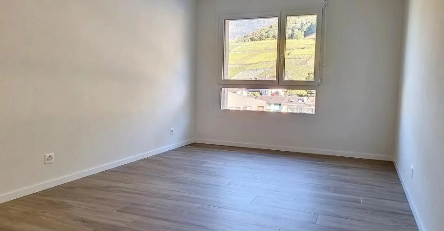 Zu vermieten in Aigle, wunderschöne 2,5-Zimmer-Wohnung im Erdgeschoss - Foto 3 von 3