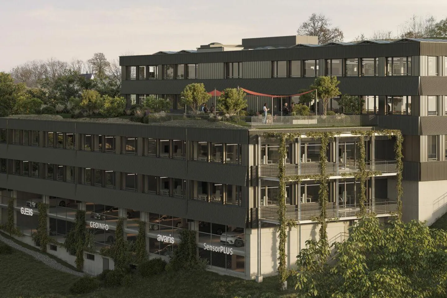 Büroneubau GLEIS Herisau - Hier entsteht Ihre neue Gewerbefläche - Foto 2 von 10