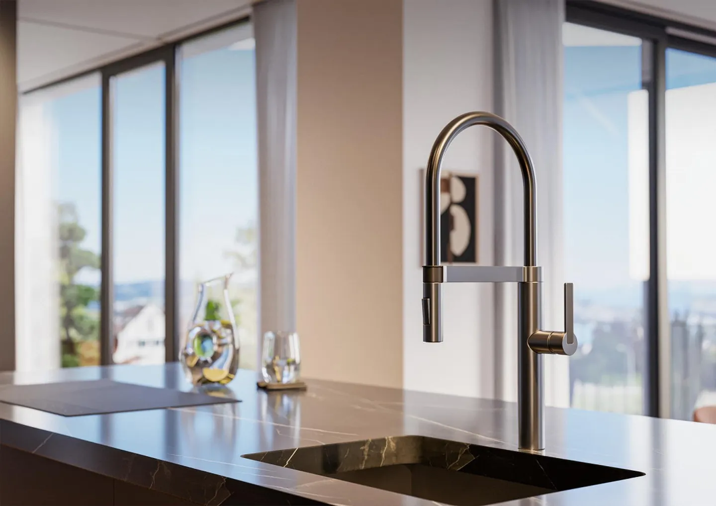 Appartement penthouse exclusif de 4,5 pièces «DIAMANT» avec terrasse sur le toit optionnelle... - Photo 3 sur 7