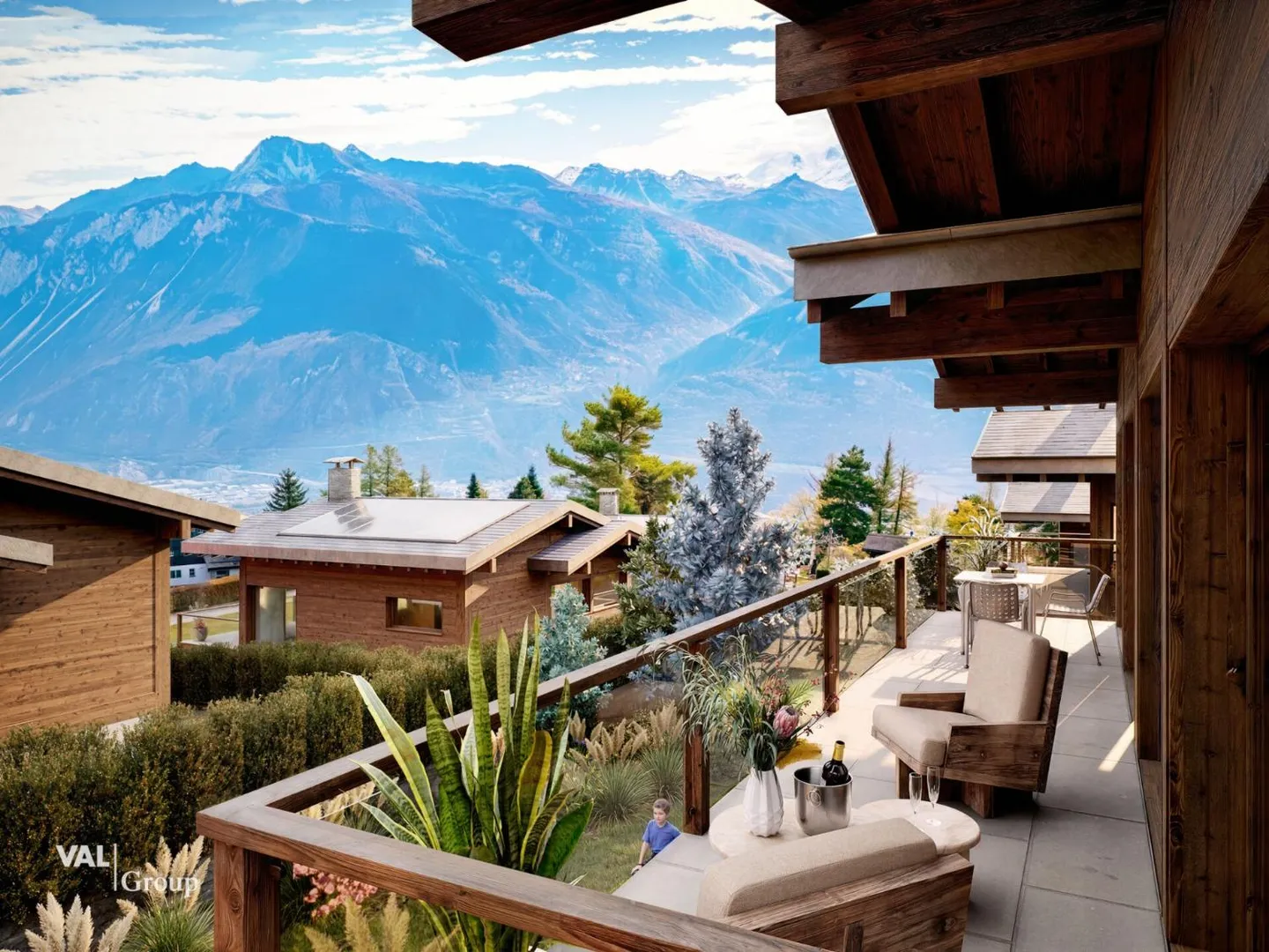 Chalets modernes à Crans-Montana - Photo 5 sur 13