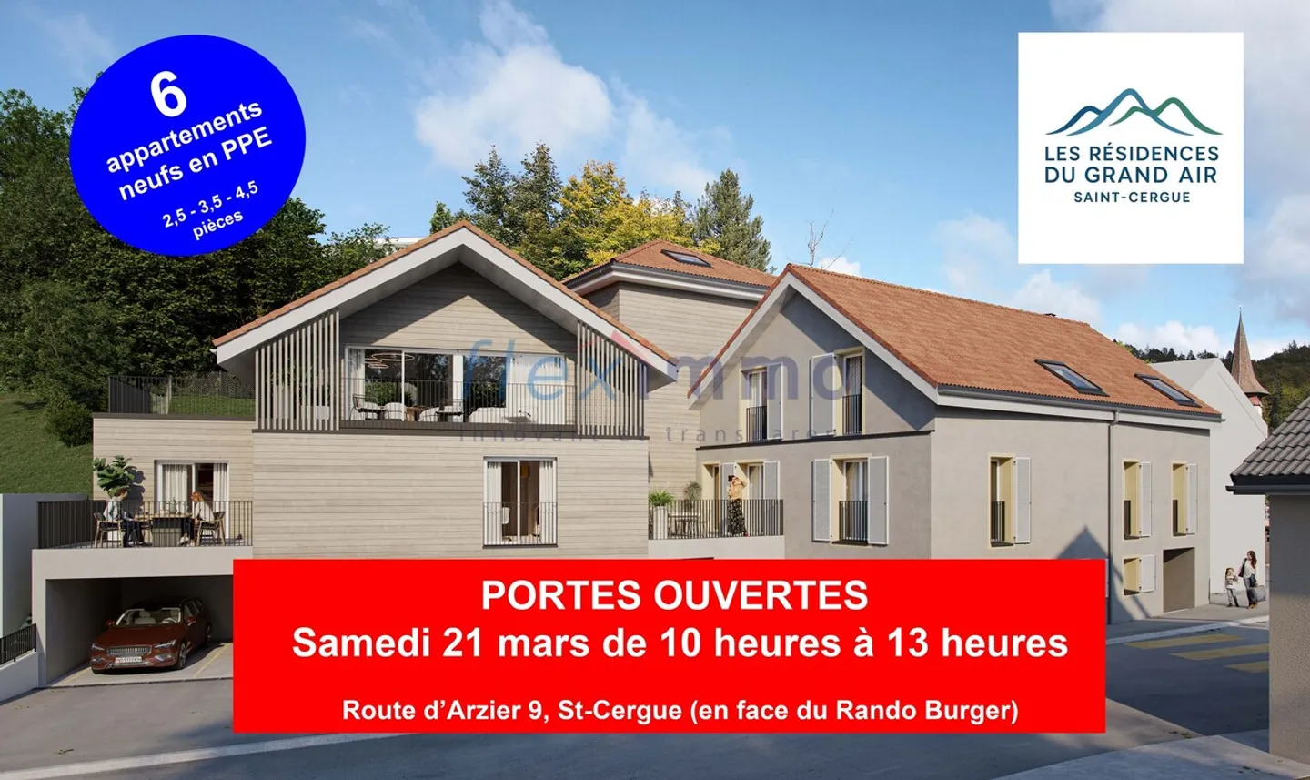 Bell'appartamento nuovo nel centro di St-Cergue - Foto 1 di 4