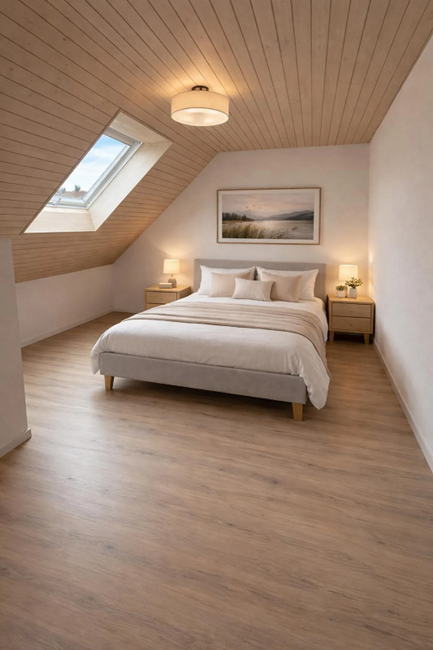 Appartamento mansardato molto tranquillo con galleria di 3 stanze - Foto 6 di 8