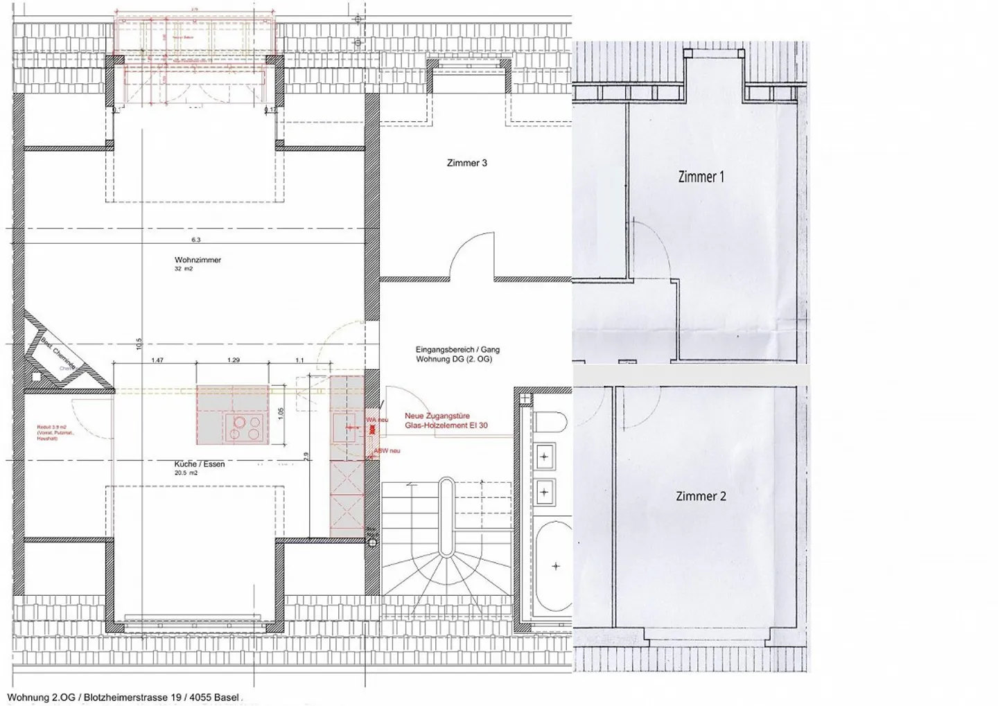 Spacious, stylishly renovated 4.5-room apartment with fireplace - Photo 17 of 18