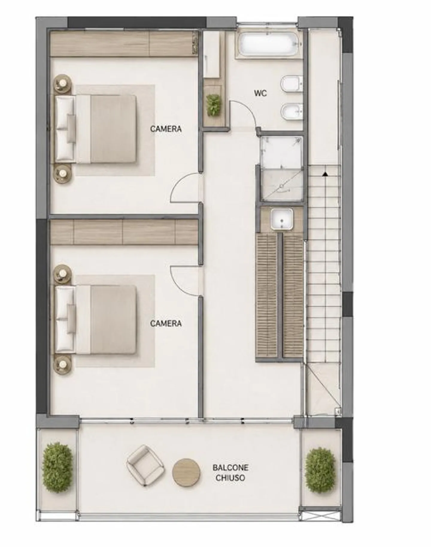 Elegante duplex con giardino e piscina - Foto 11 di 11