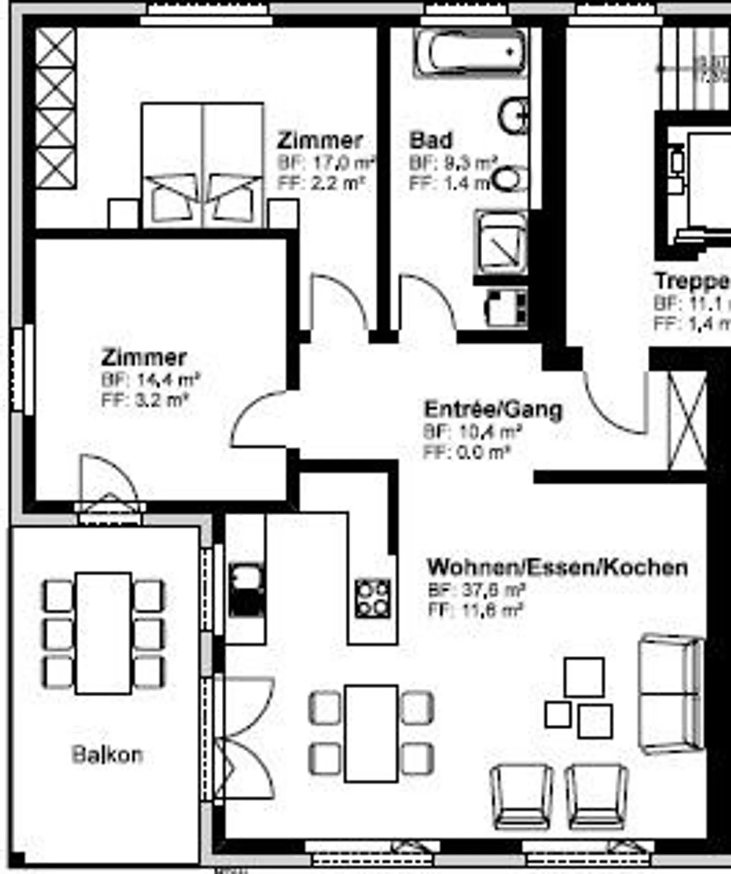 Appartement spacieux et moderne de 3,5 pièces au 1er étage - Photo 23 sur 23