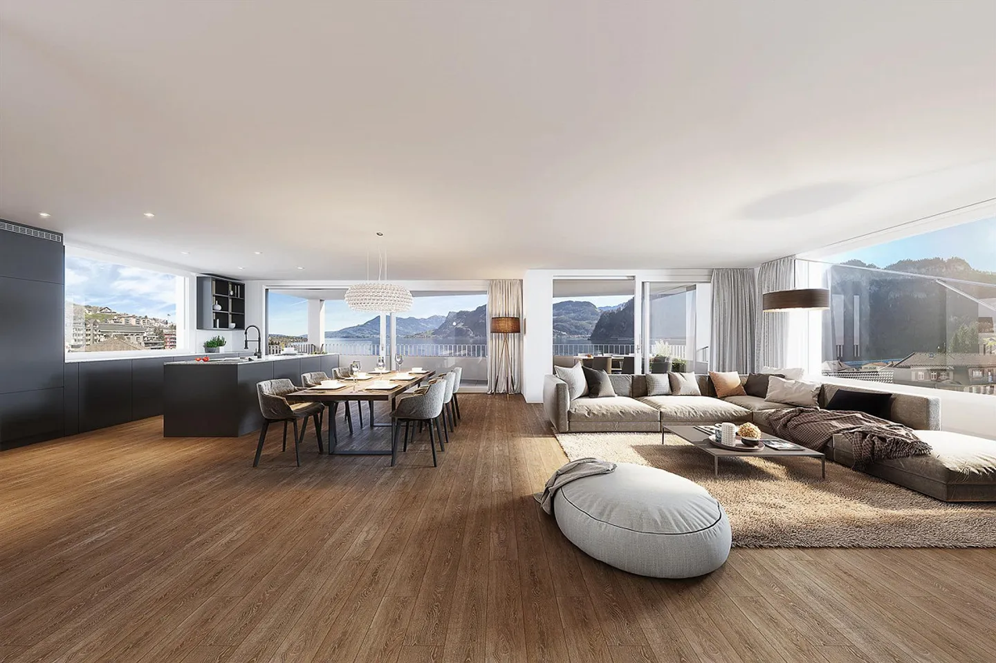 DERNIER APPARTEMENT Projet de nouvelle construction avec vue sur le lac à Hergiswil - Photo 1 sur 7