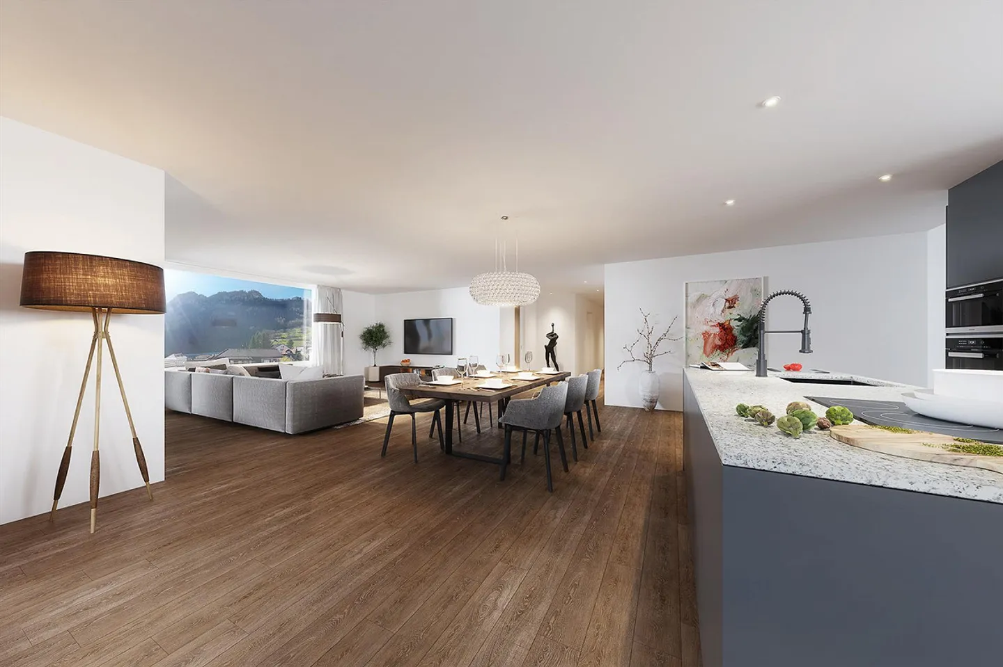 DERNIER APPARTEMENT Projet de nouvelle construction avec vue sur le lac à Hergiswil - Photo 2 sur 7