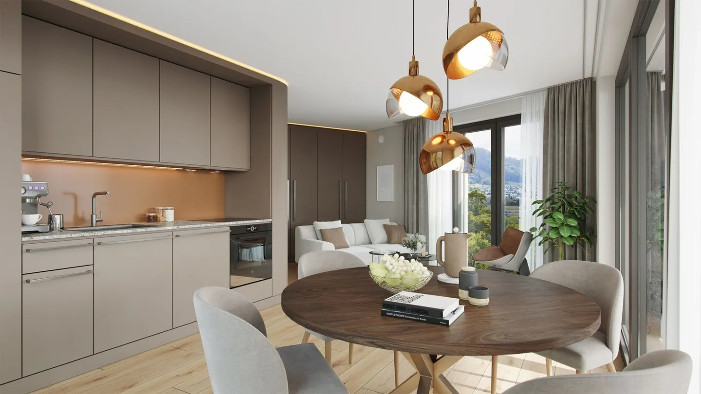 3-room apartment in exclusive new building in Adliswil at the city limits of Zurich - available from April 1, 2027 - Photo 3 of 5
