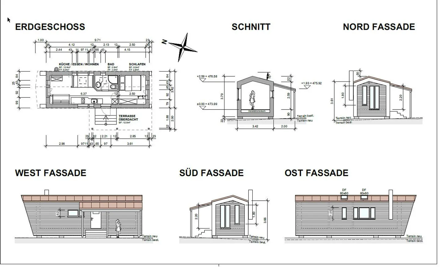 Modernes Tiny House mit Terrasse - Foto 11 von 11