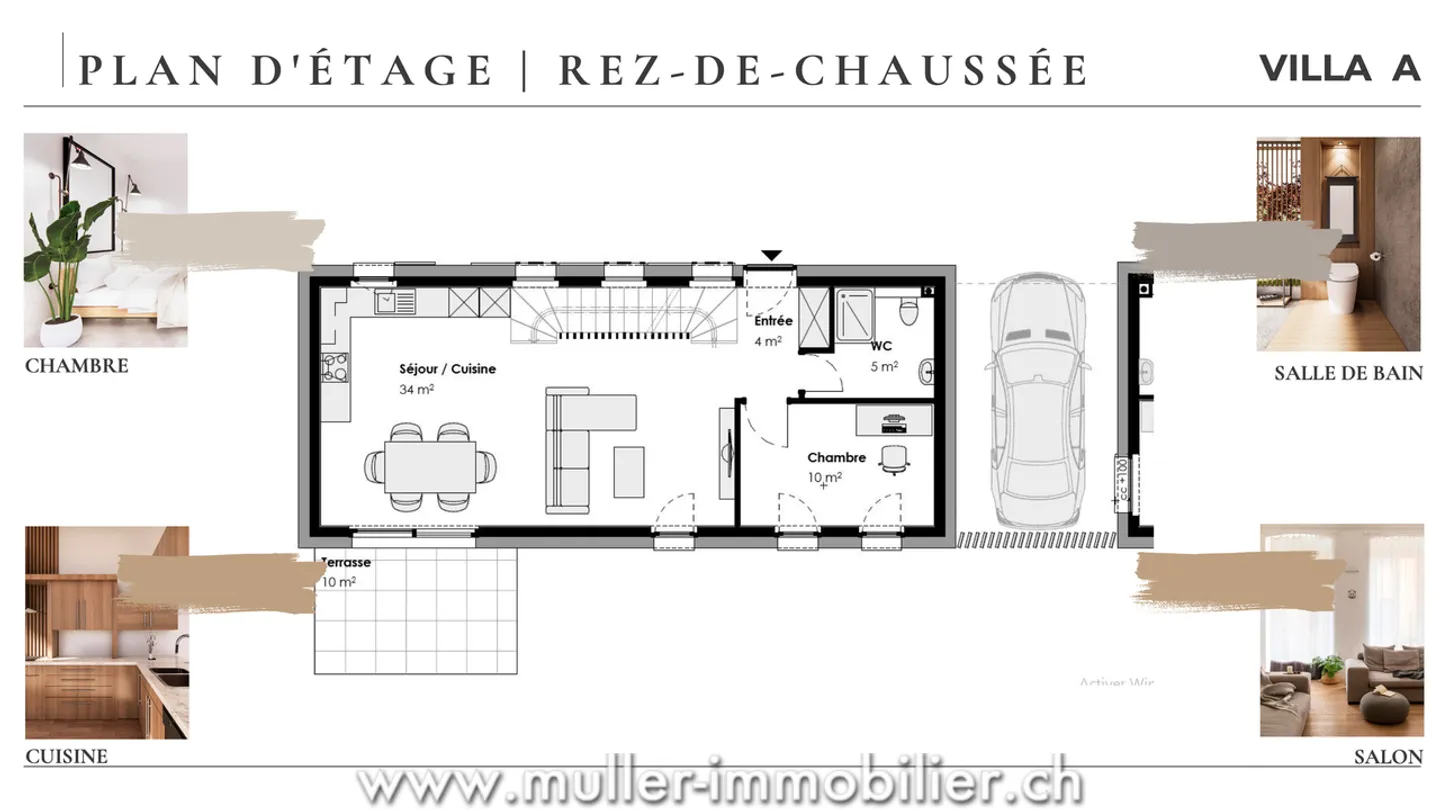 Villa a schiera nuova in un antico borgo della Broye - Foto 8 di 13