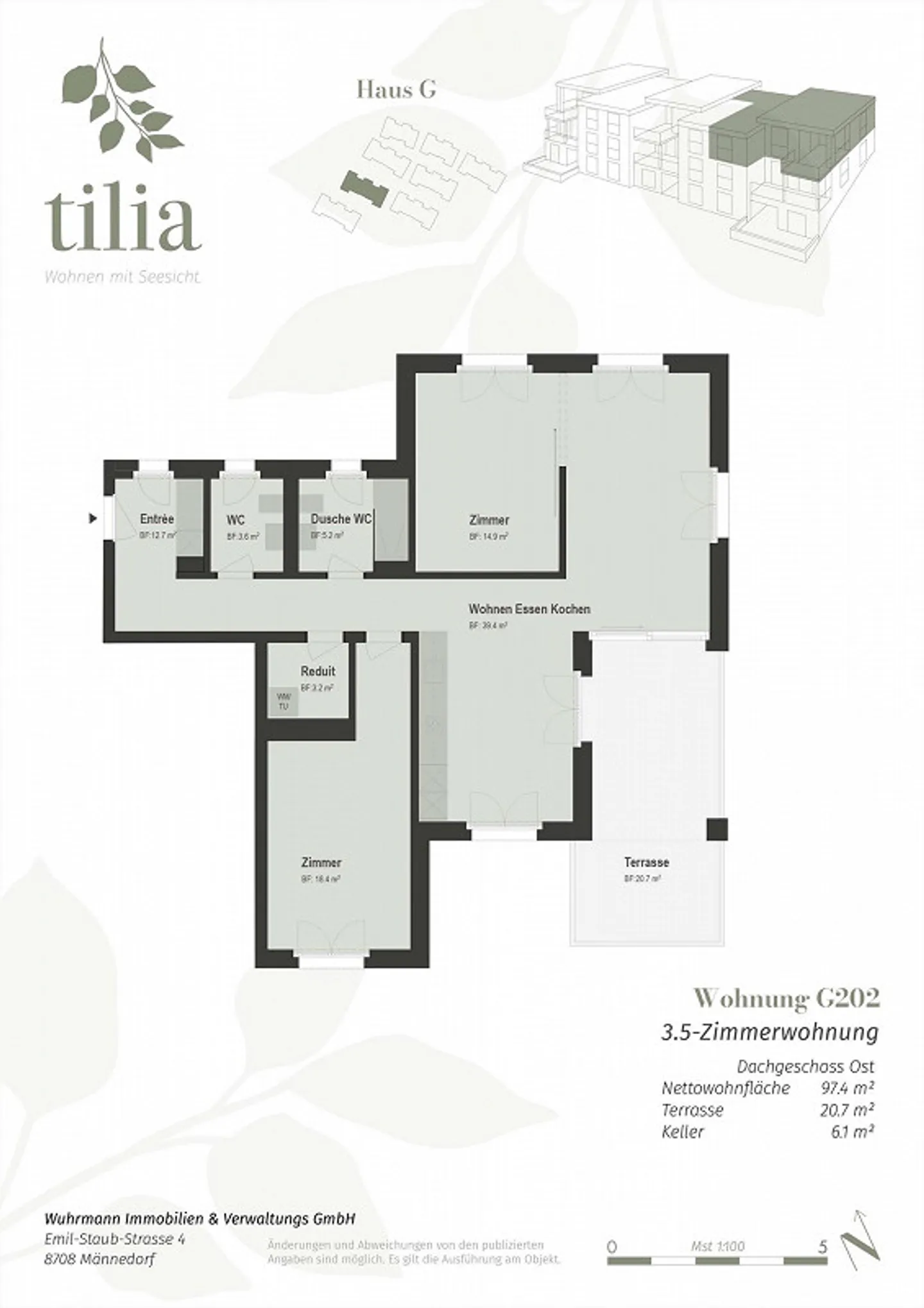 Vivere con vista lago – Prima occupazione nello sviluppo Tilia Boldern - Foto 10 di 10