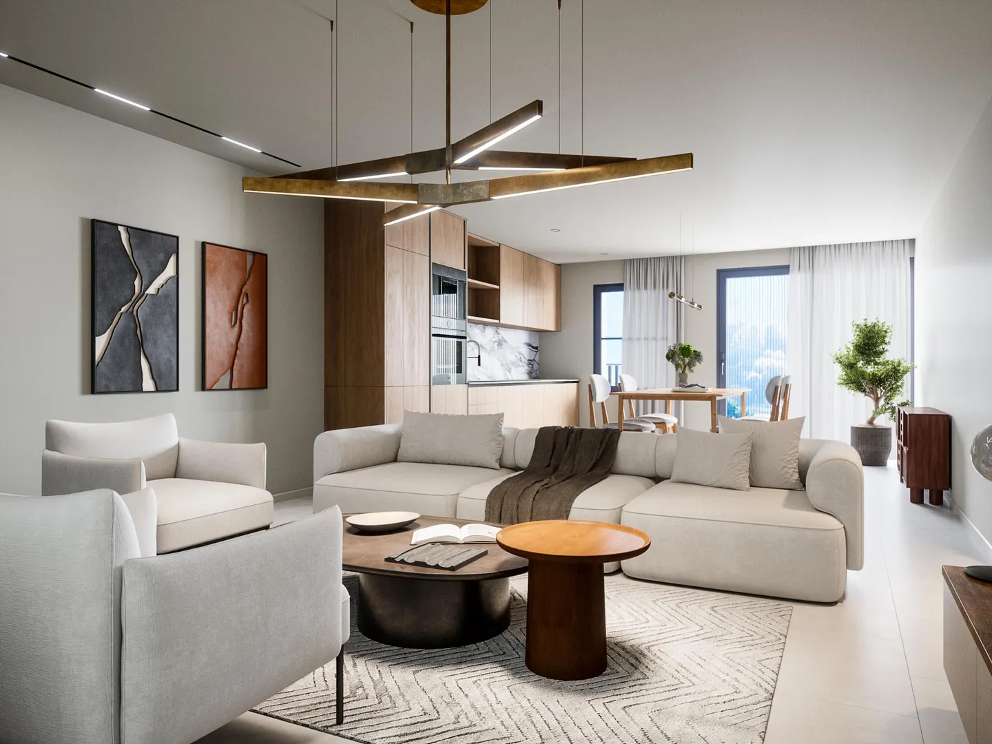 Sehr schöne 2,5-Zimmer-Penthouse-Wohnung in Martigny zu verkaufen (Los 301) - Foto 3 von 7