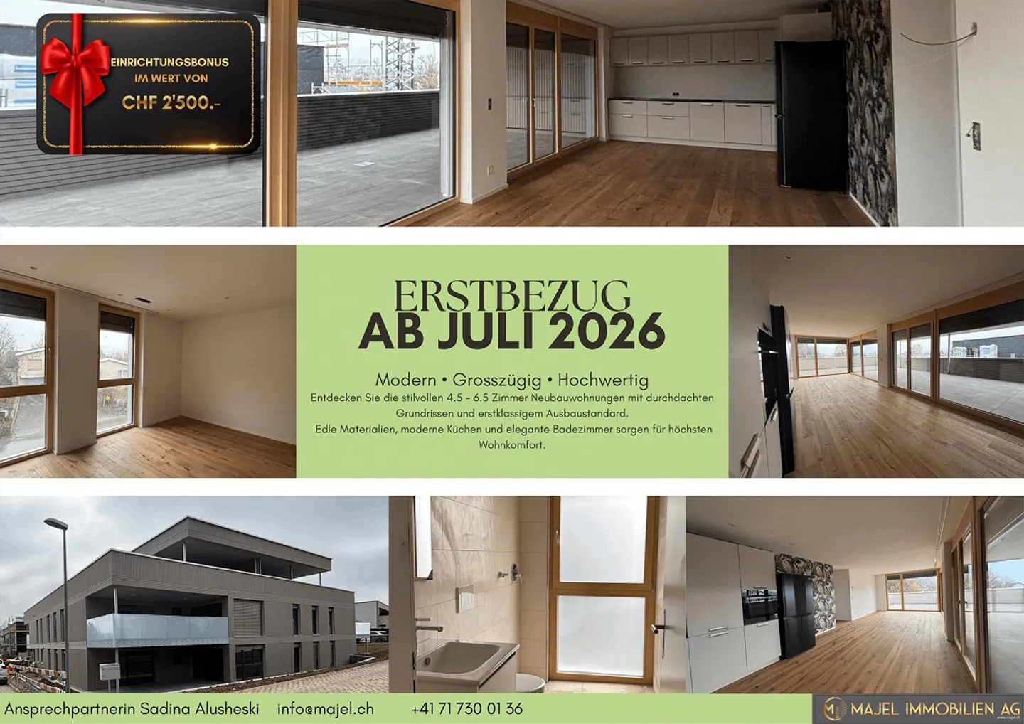 Moderne 5.5 Zimmer Wohnung - Foto 1 von 6