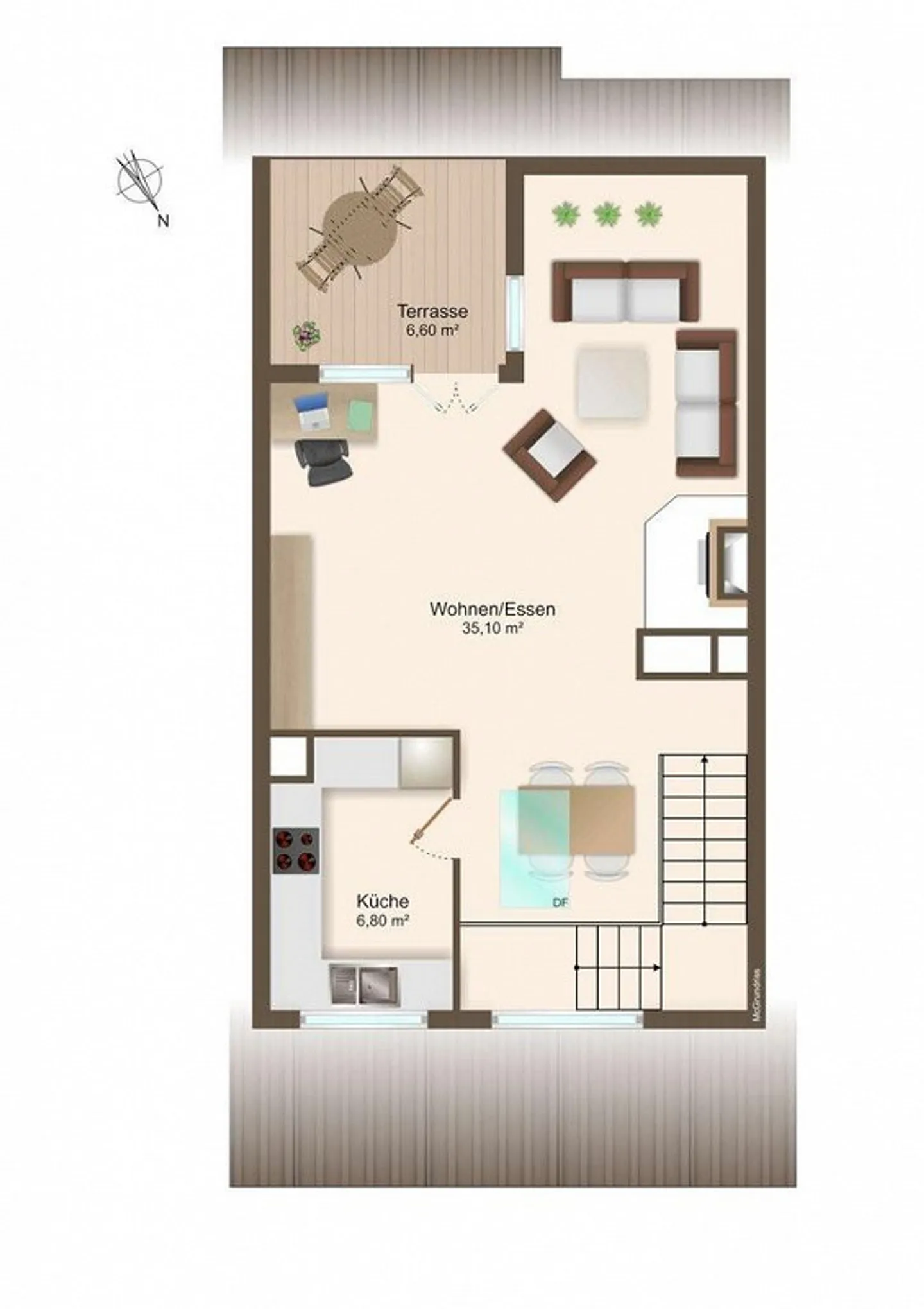 Sunny maisonette apartment, great view, child-friendly - Photo 8 of 8