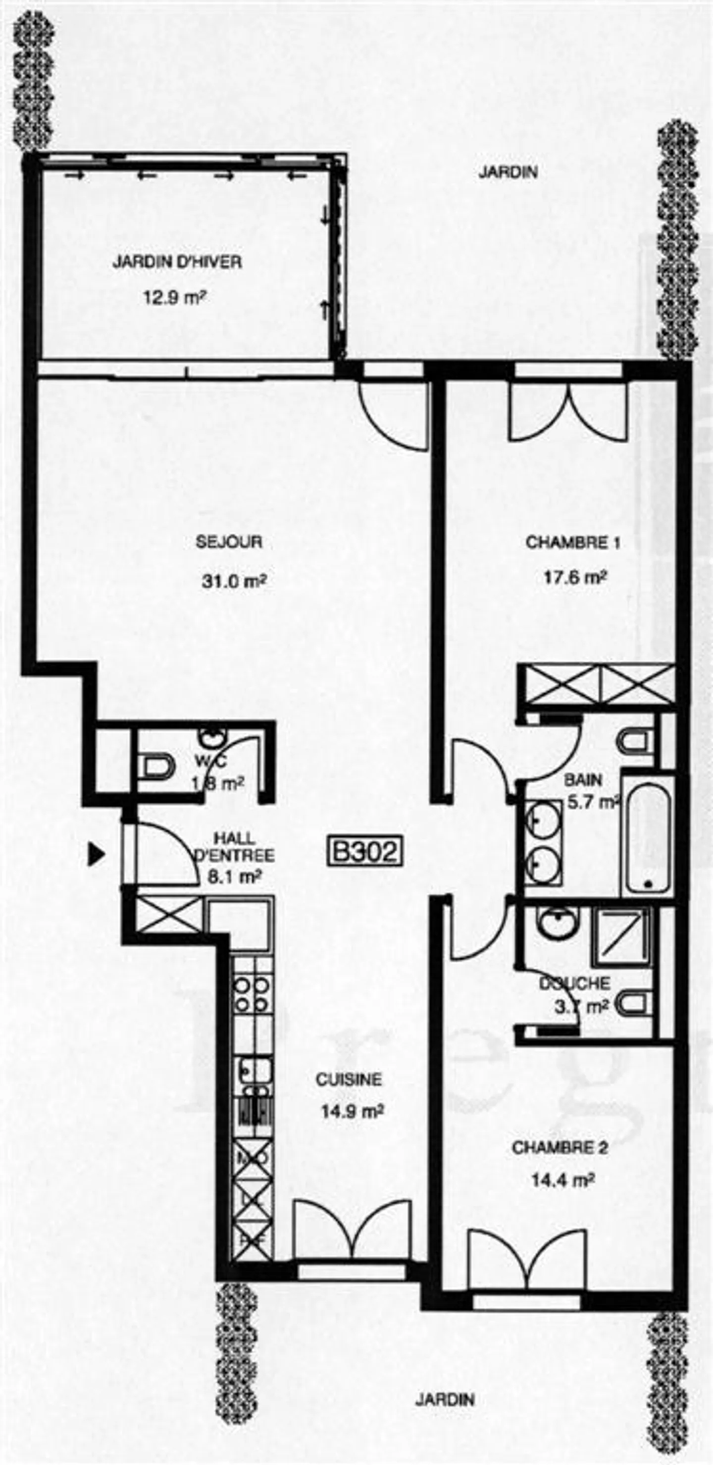 Luxuswohnung mit Garten - Foto 9 von 9