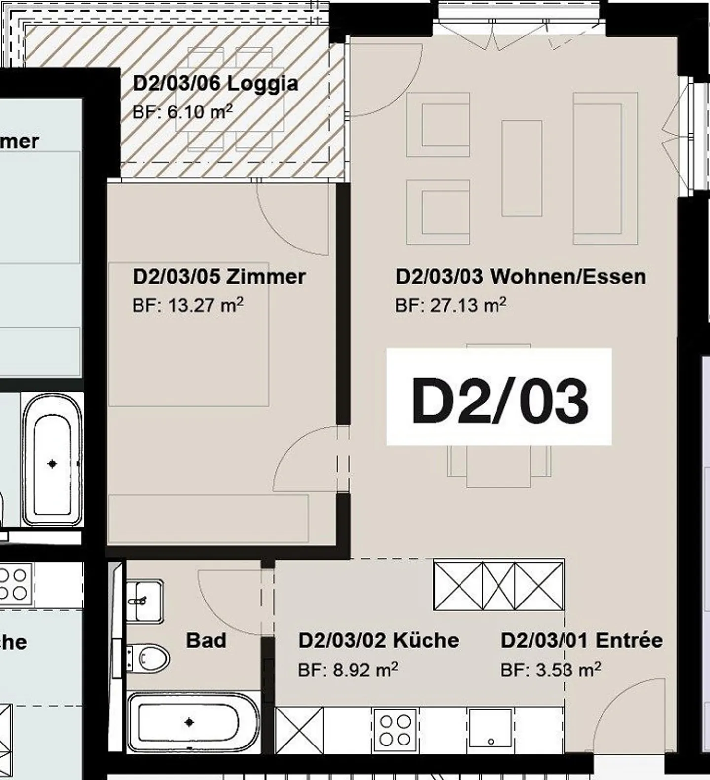 Cozy 2.5-room apartment for rent in Mettmenstetten - Photo 7 of 7