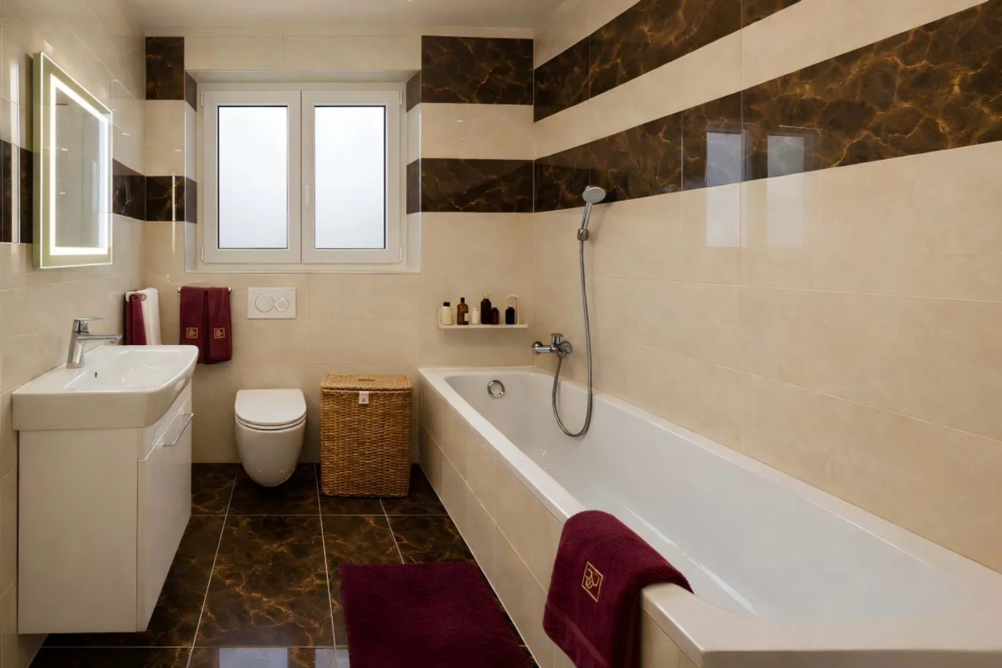 Courtételle - 3 hochwertige Zimmer mit Naturmarmor - Foto 5 von 5