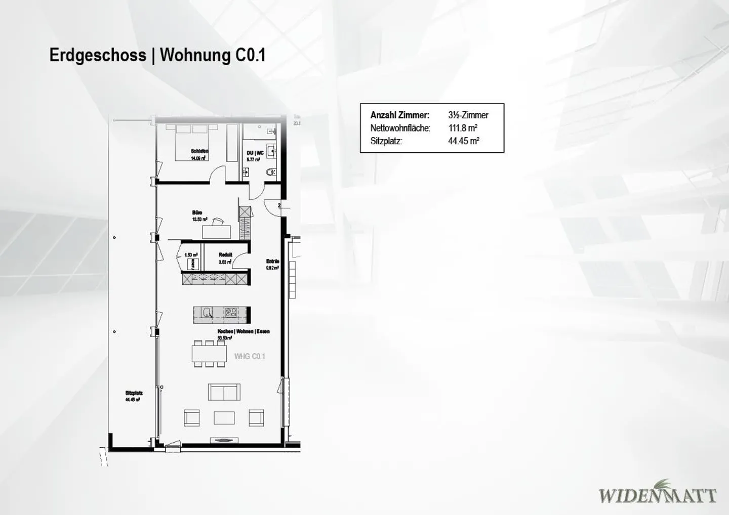 Wohnung mit Seesicht in Beinwil - Foto 11 von 11