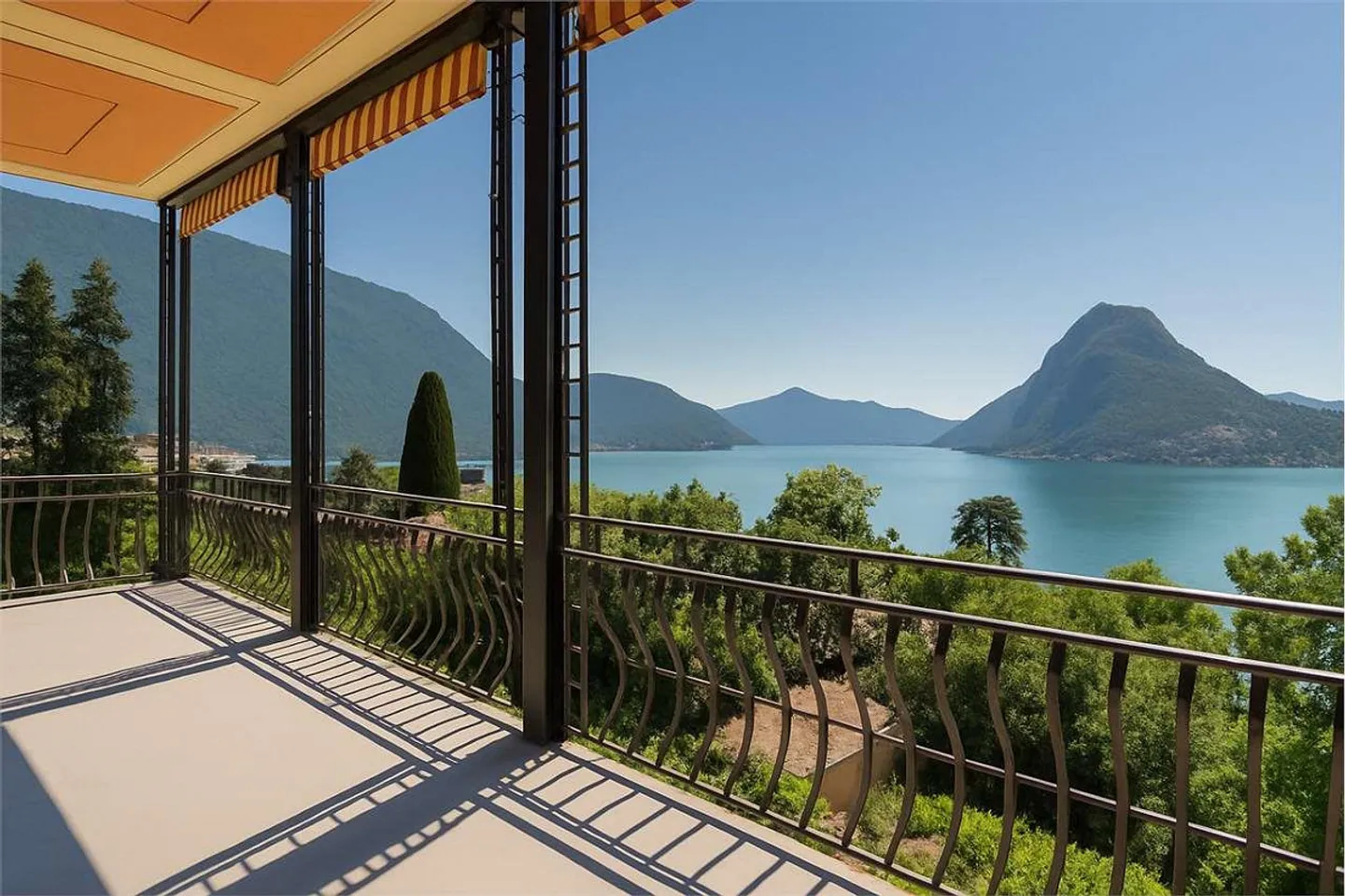 Attika mit 4,5 Zimmern in Lugano Ruvigliana mit Seeblick - Foto 2 von 10