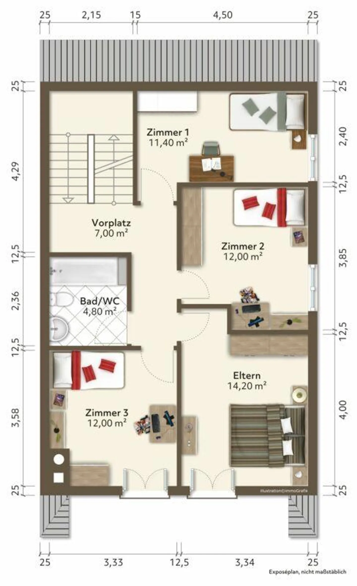 Appartamento duplex 5 1/2 stanze - Foto 9 di 10