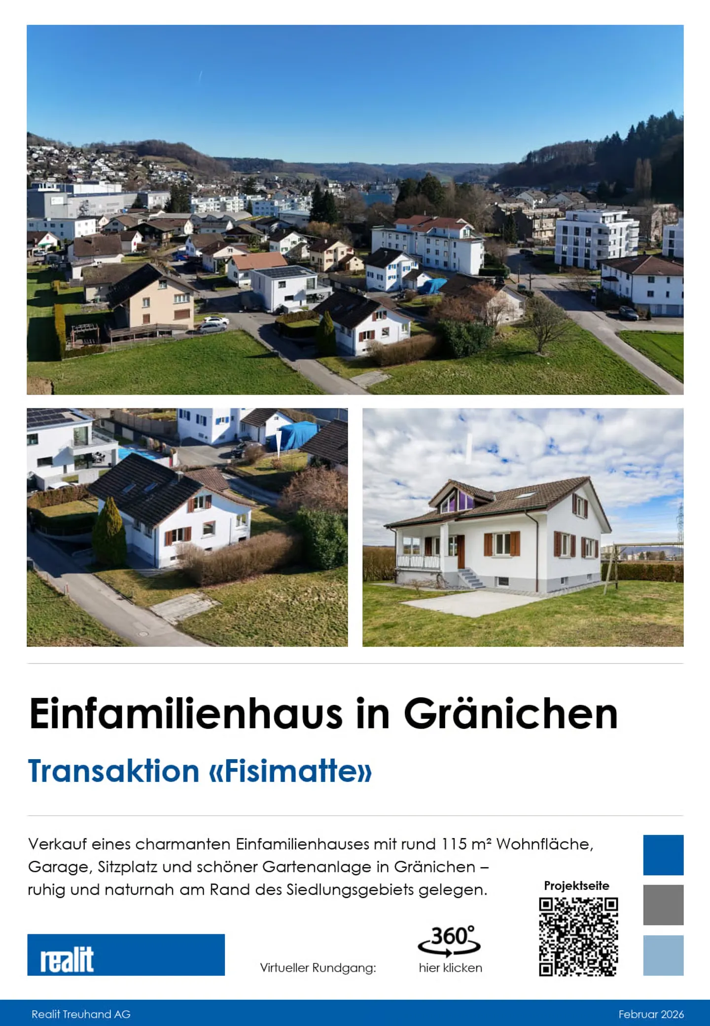 Maison individuelle de 5 1/2 pièces à Gränichen, adjacente à la zone agricole - Photo 2 sur 5