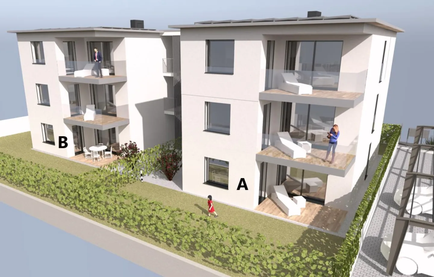 Wohnung 3 von 3,5 Zimmern im ersten Stock - Foto 1 von 2
