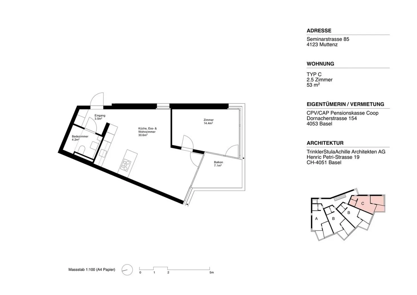 Modernes Apartment in Muttenz - Foto 5 von 5