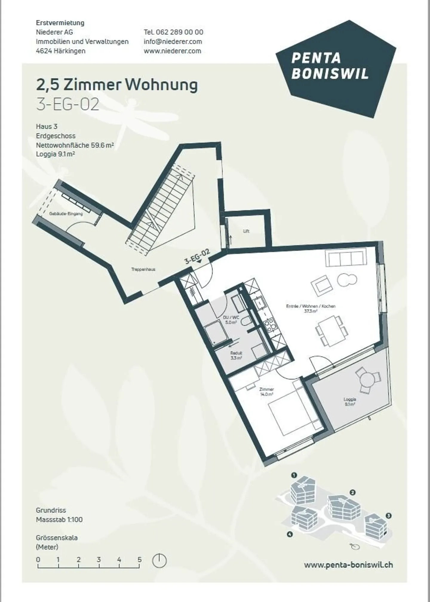 Modernes 2.5 Zimmer Apartment - Foto 11 von 12