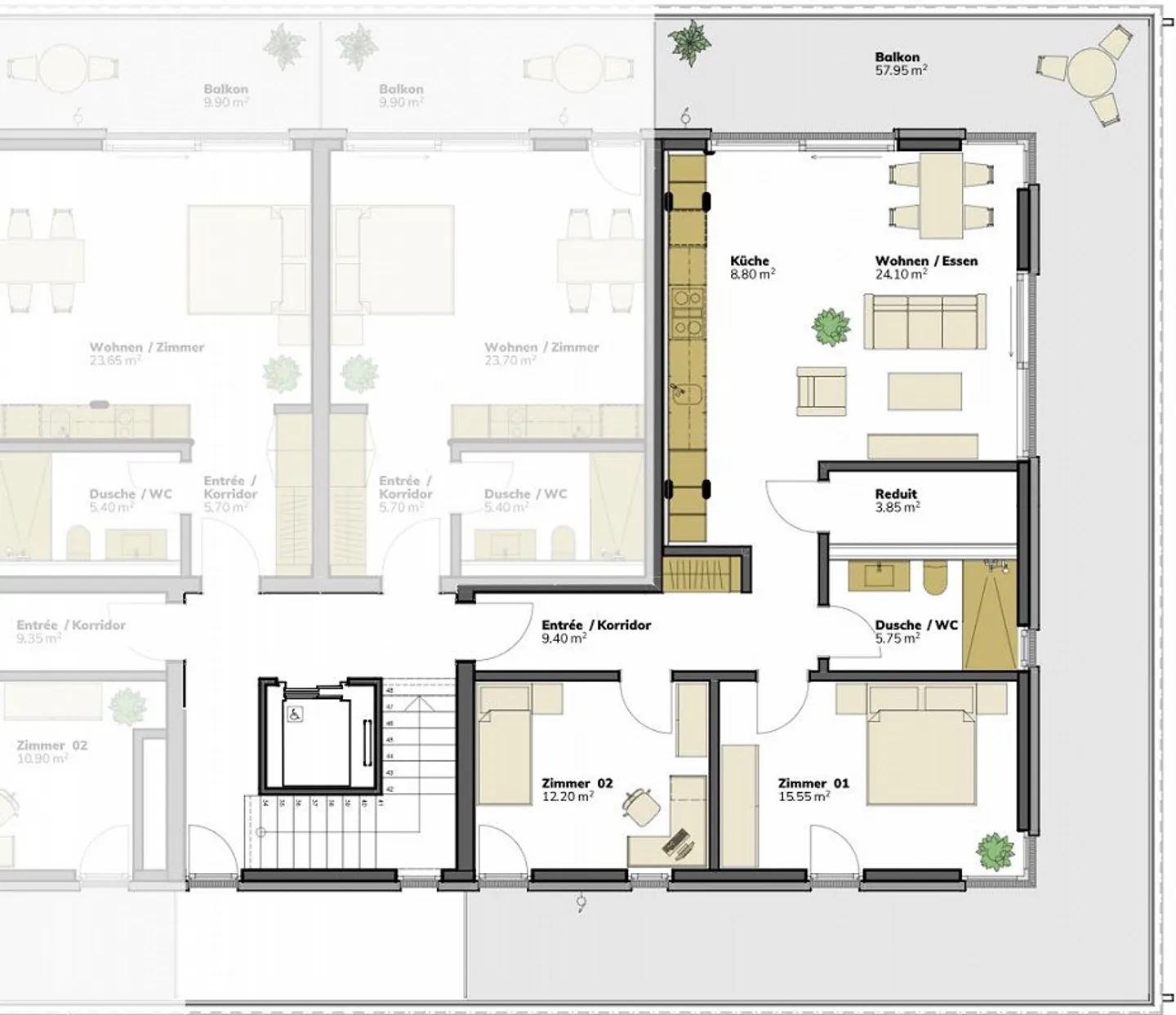 Subtenant for first rental of new apartments - Photo 7 of 7