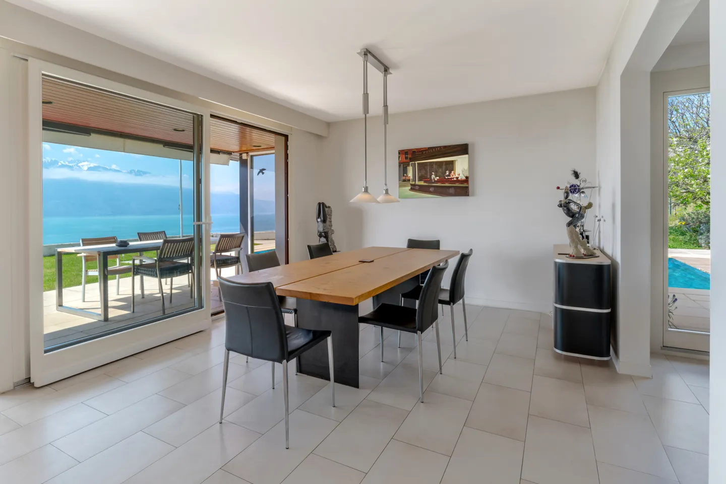Architektenhaus mit Panoramablick auf den See und die Weinberge in Corseaux zu verkaufen - Foto 8 von 13