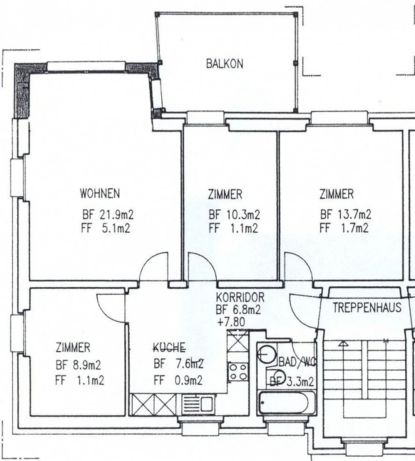 Charmante 4-Zimmer Wohnung - Foto 7 von 7