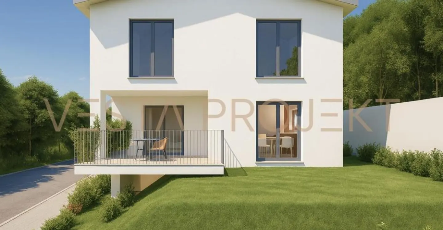 Approved construction project for two modern individual villas with Minergie standard and panoramic view - Photo 1 of 7