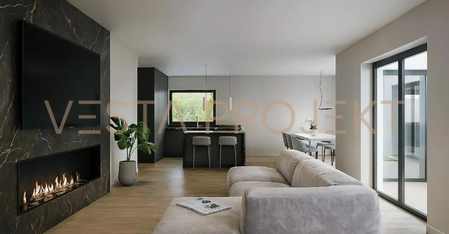 Approved construction project for two modern individual villas with Minergie standard and panoramic view - Photo 6 of 7