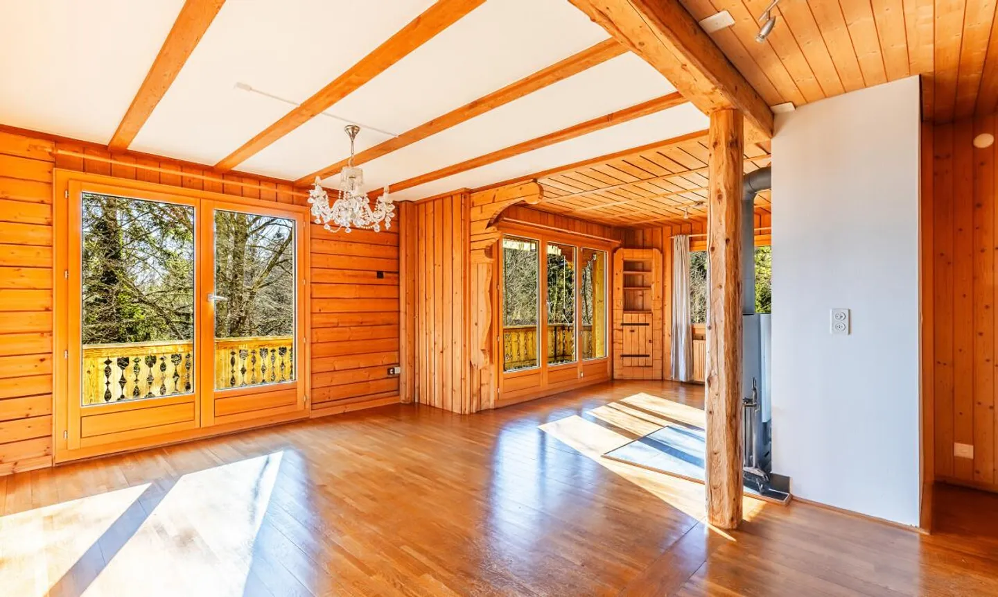 Chalet d’exception à St-Cergue, vue panoramique lac et montagnes - Foto 4 di 11