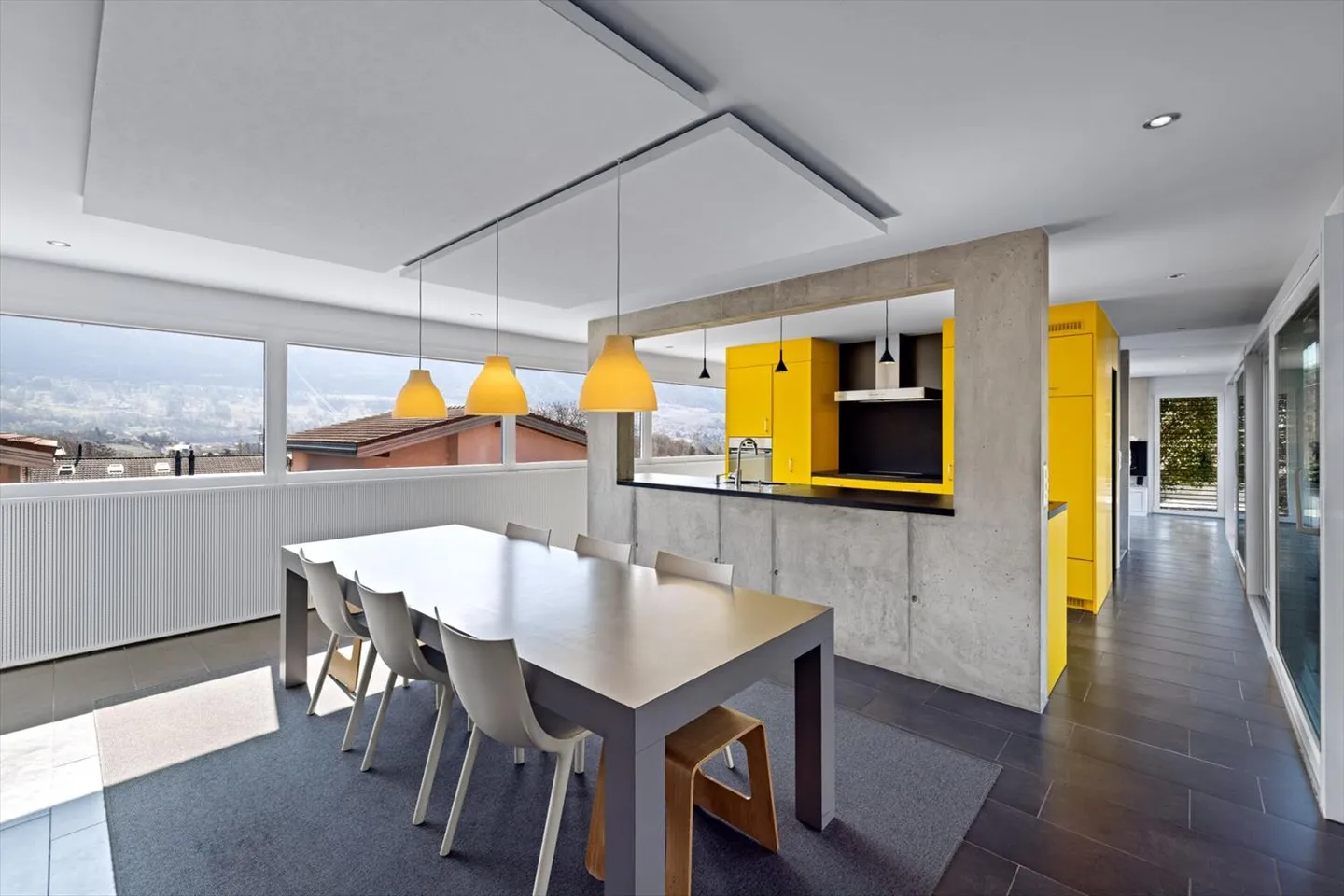 VILLA CONTEMPORANEA ELEVATA 7 CAMERE ½ DI 215 M2 NEL CUORE DEI VIGNETI A NOËS (SIERRE) - Foto 9 di 13
