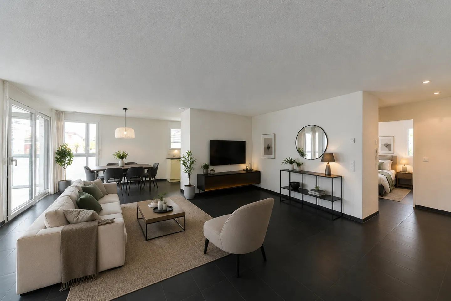 Modernes Apartment in Brügg - Foto 1 von 18