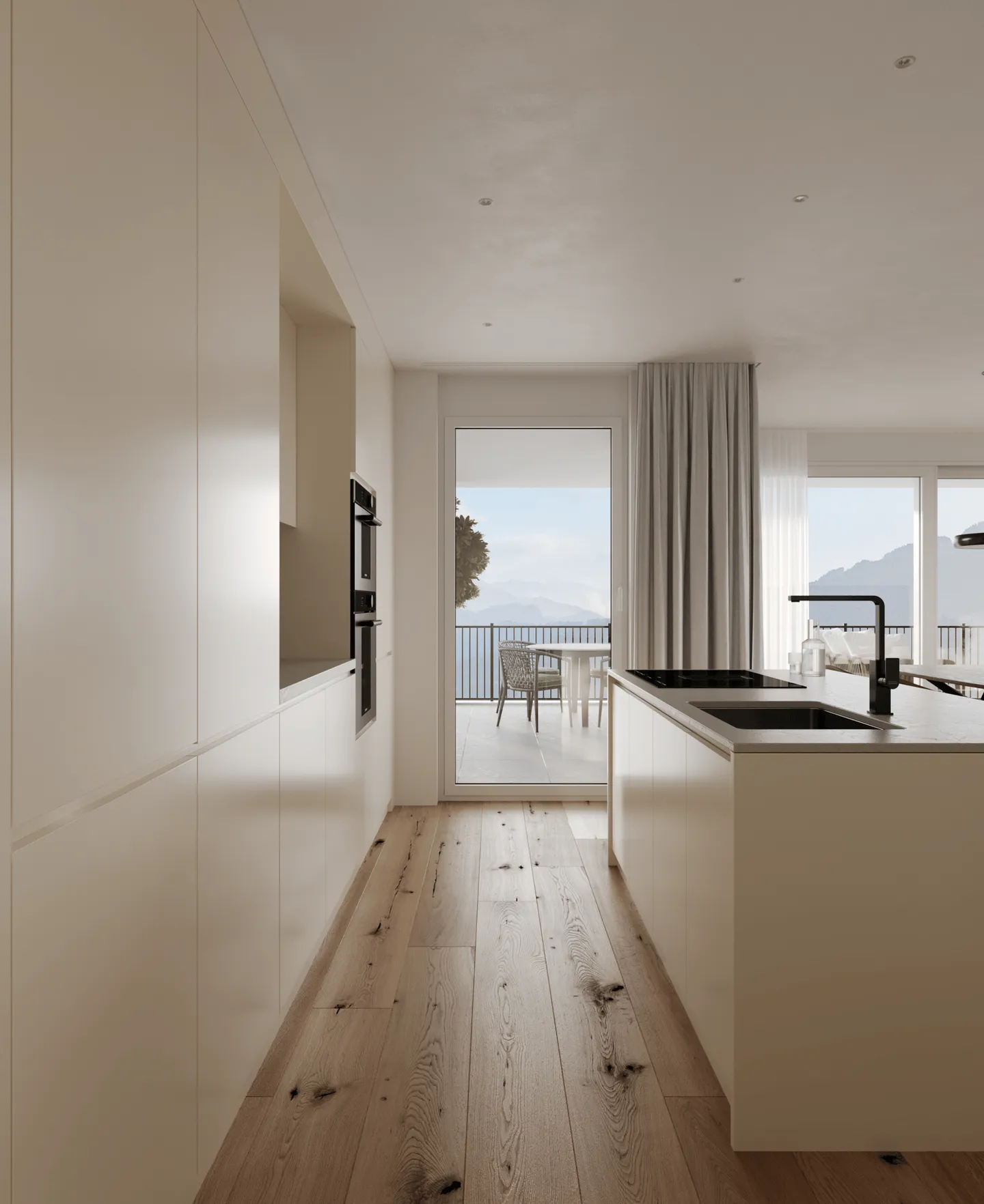 Spacious 2.5-room new apartment near the city with two balconies in a nature-friendly neighborhood - Photo 3 of 5