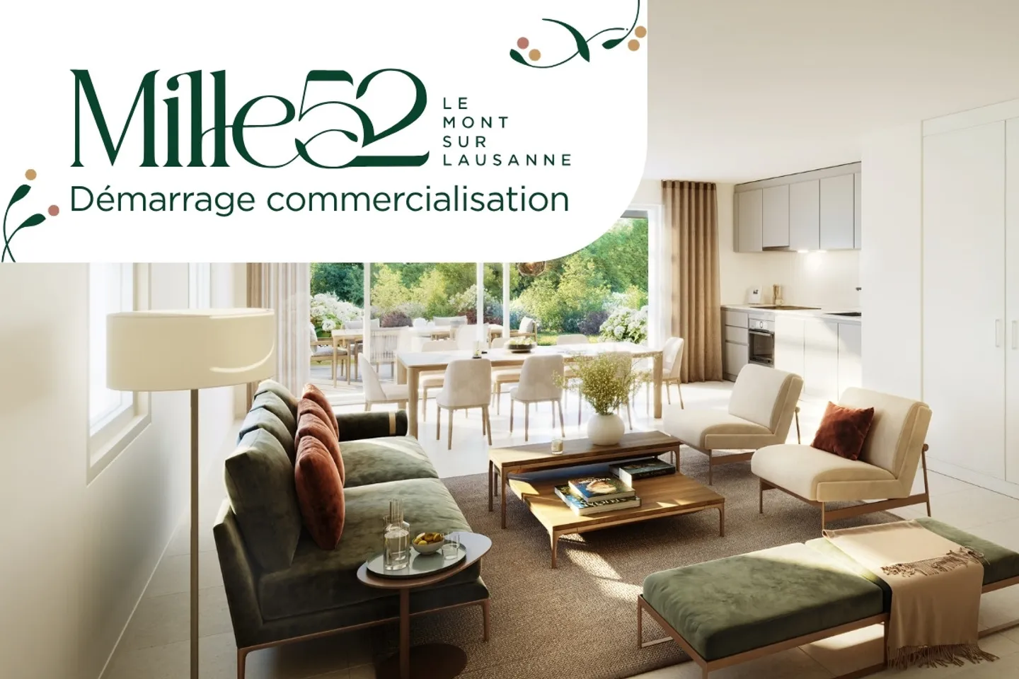 Mille52 - Lot C2-3 - Ground floor studio with terrace and garden - Photo 1 of 8