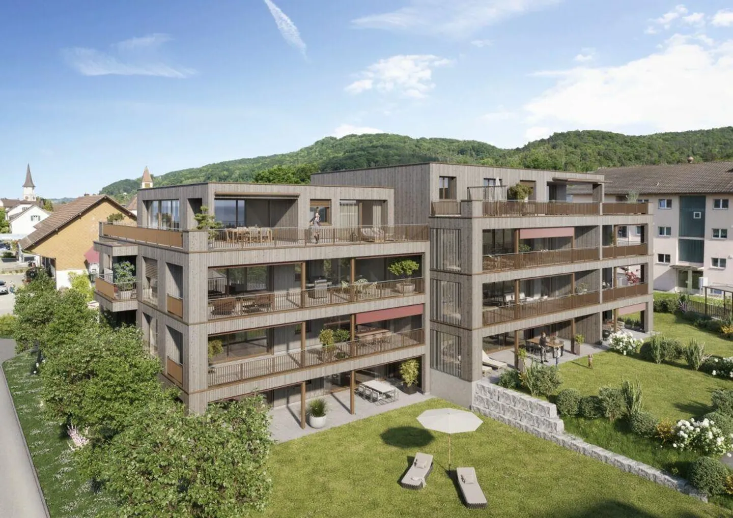 Appartamento al piano terra elegante di 3,5 locali con 117m2 di quota di terreno - Foto 1 di 9