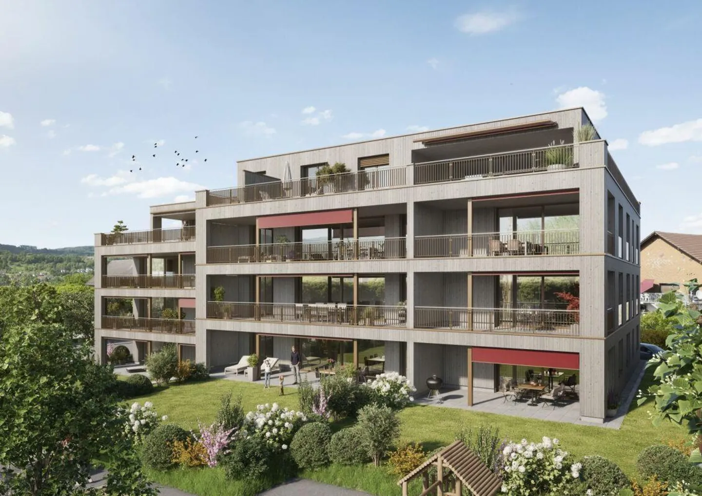 Appartamento al piano terra elegante di 3,5 locali con 117m2 di quota di terreno - Foto 3 di 9