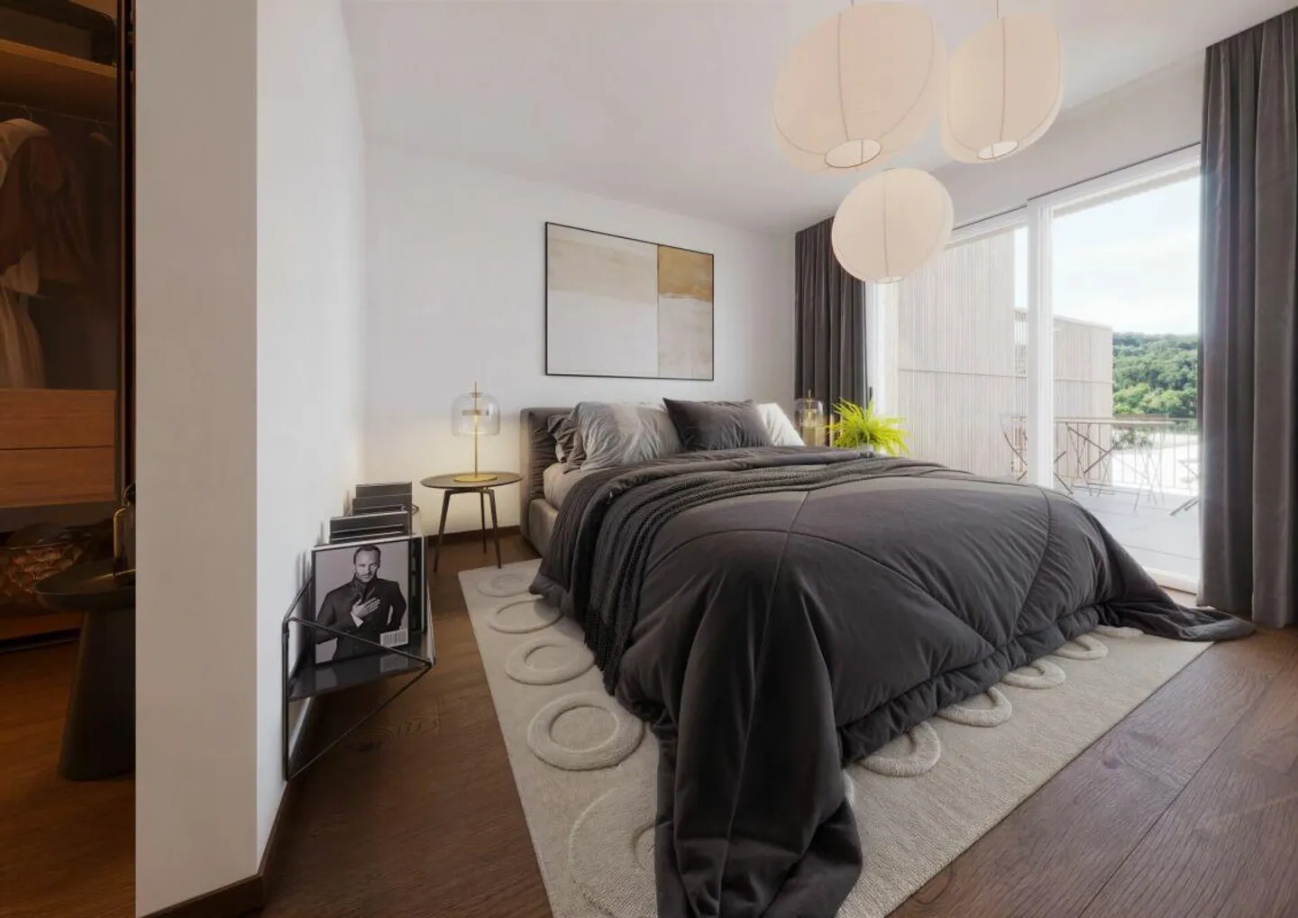 Appartamento al piano terra elegante di 3,5 locali con 117m2 di quota di terreno - Foto 6 di 9