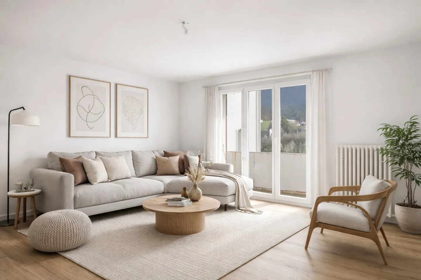 Appartement rénové avec vue montagne - Photo 1 sur 9