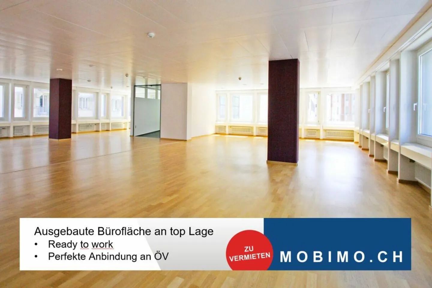 Lichtdurchflutete Mietfläche mit Blick in den ruhigen Innenhof - Foto 1 von 11