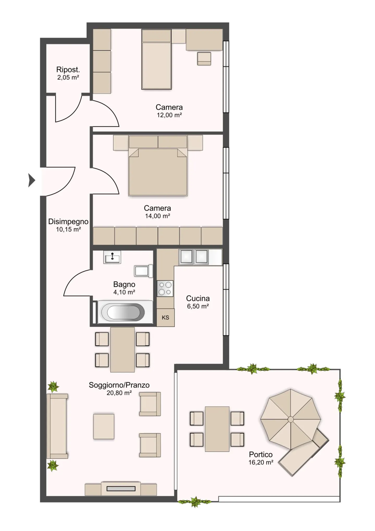 5200, Morbio Inferiore, Via Pascuritt 1, appartement 101 - Photo 7 sur 8