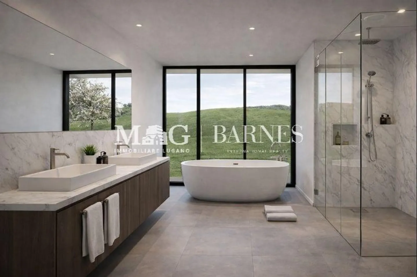 Lugano, Origlio - Baugrundstück mit genehmigtem Projekt für Villa - Foto 7 von 7