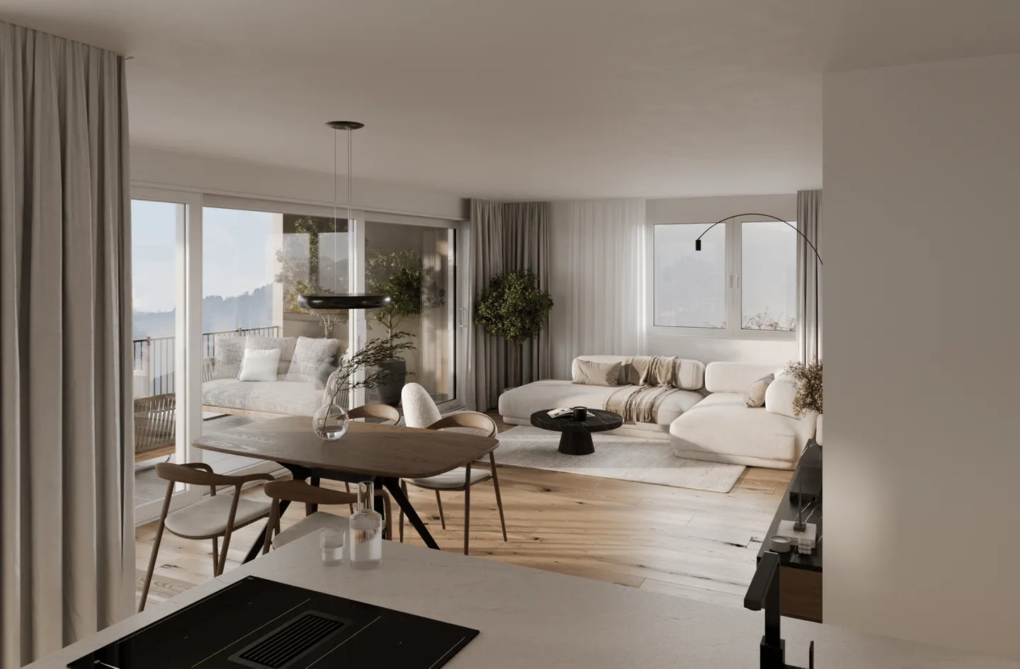 Modern & Aesthetic 2.5-Room New Apartment with Evening Sun Near the City - Photo 2 of 5