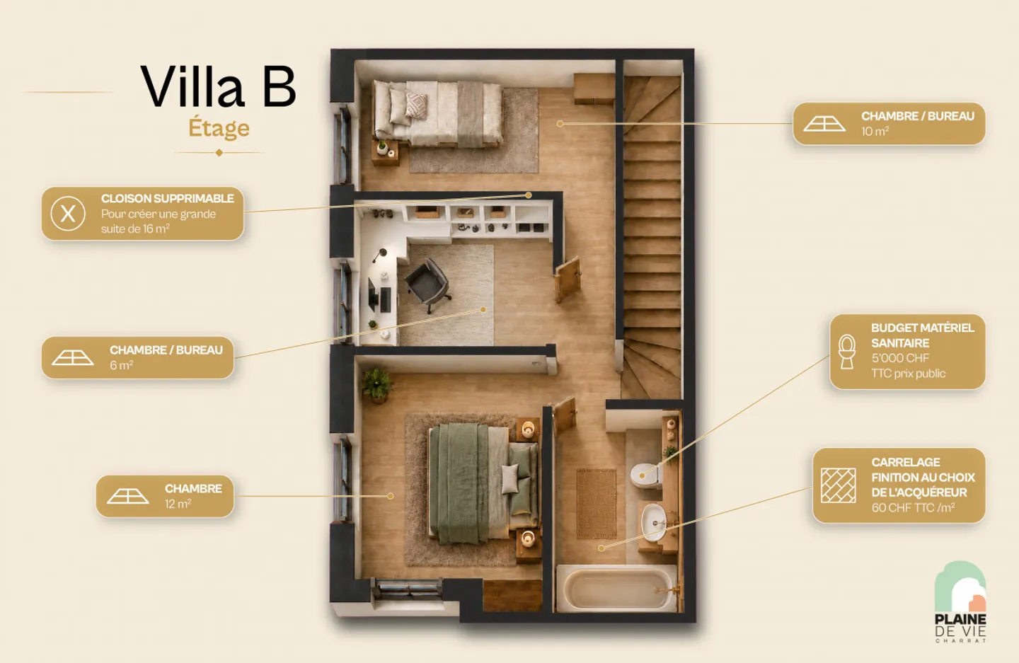NEW - Beautiful family villa with 4.5 rooms - 111 m2 - lot B - Photo 3 of 11
