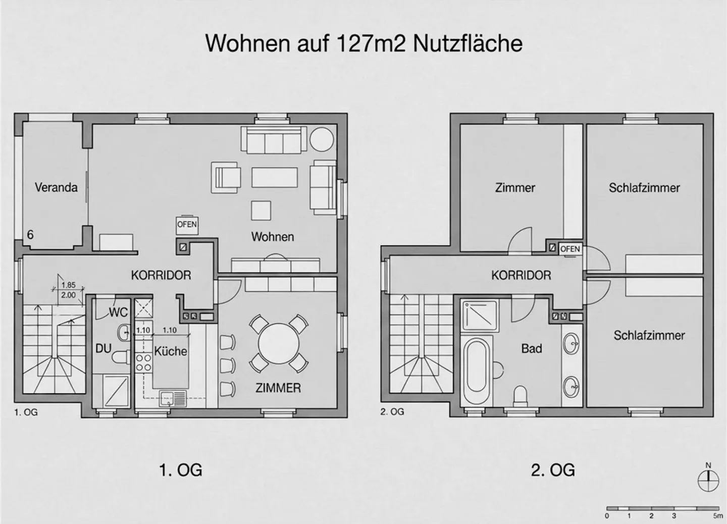 Grosse 5.5-Zimmer-Maisonettewohnung (127 m²) mit historischem Charme - Foto 29 di 29