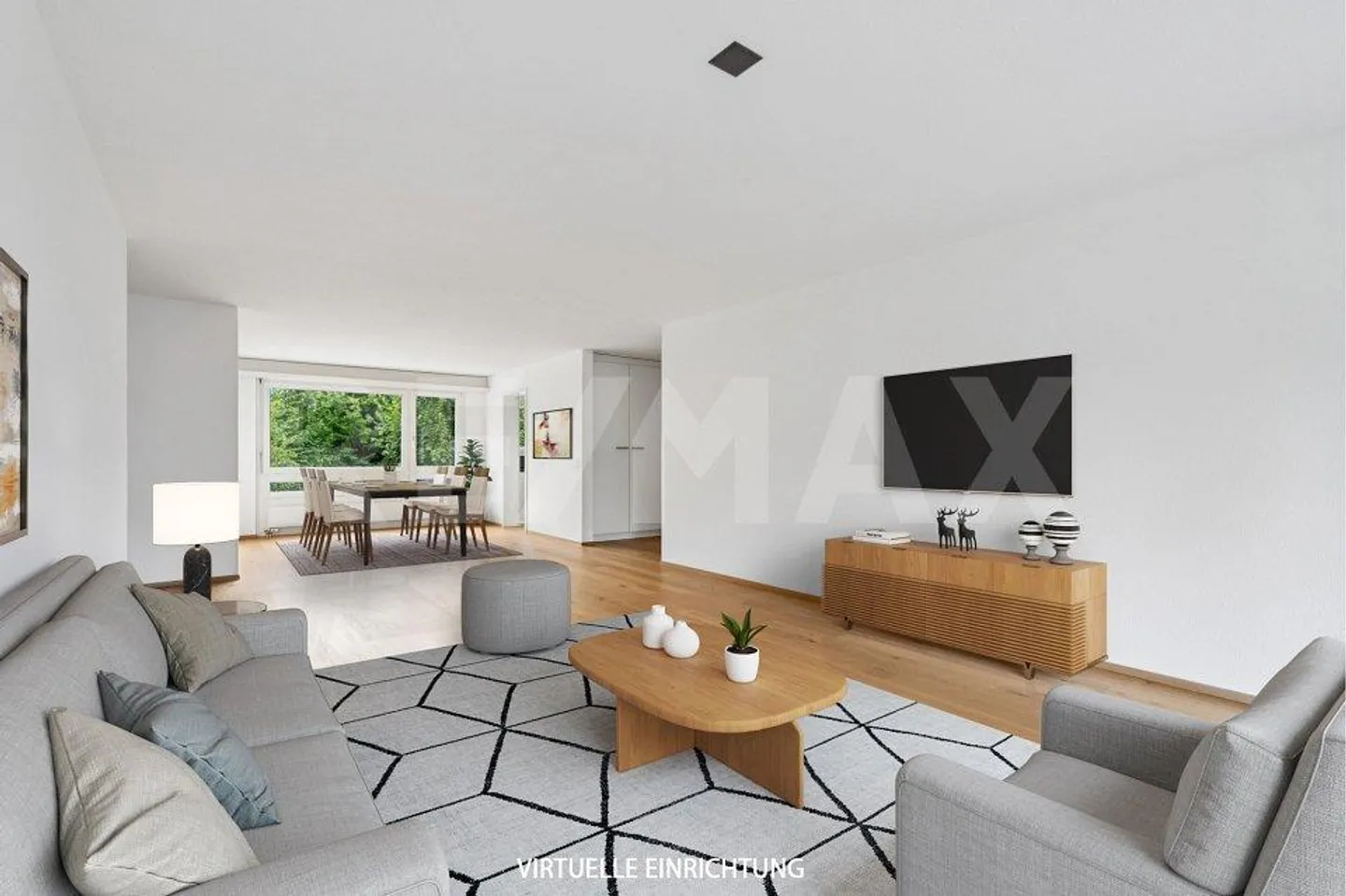 Ampio appartamento di 3 stanze con balcone e vista sul verde - Foto 1 di 13